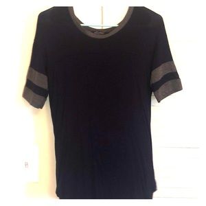 American Eagle T- Shirt with stripes on sleeve